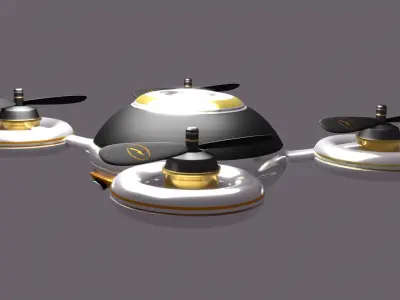 Scifi Drone FTB - 001 3D model