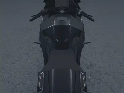 Mav-1r sportbike concept motorcycle 3D model 3D model