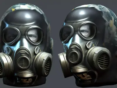 Helmet 3d model military combat Military Low-poly  Low-poly 3D model 6