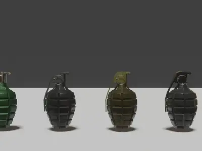 Hand grenades 3D model
