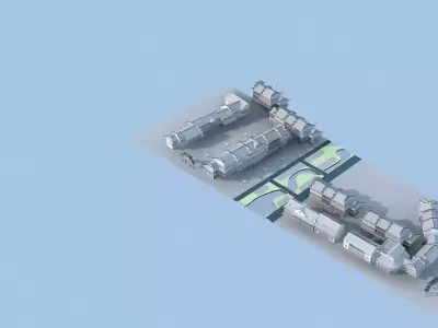 Chinese Style Architecture 3D model 37