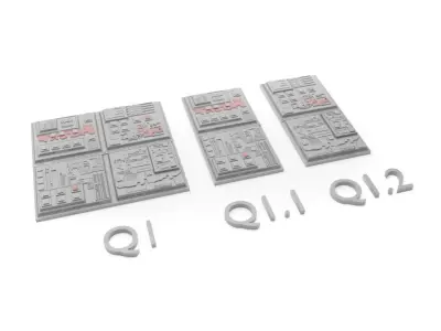 Death Star II Tile Type Q 3D print model