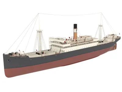 Steam Ship 3D model