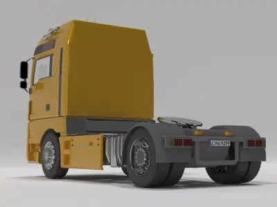 man truck 3D model from CGTrader