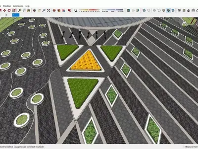 Sketchup Landscape Park J5 Free 3D model