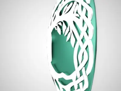 Tree Necklace Low-poly 3D model