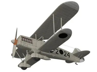 Heinkel He-51 3D model buy
