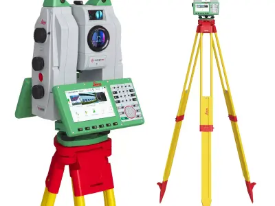 Leica Nova MS60 MultiStation Total Station 3D Model 3D model
