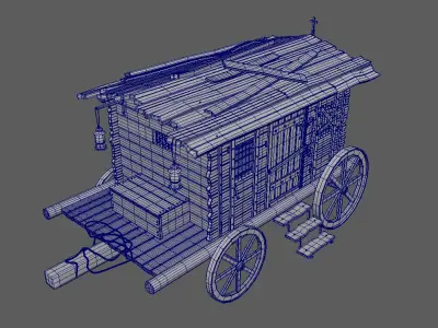 Carriage 3D model shop