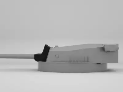 380mm 45 Mle 1935 Model 1935 3D model