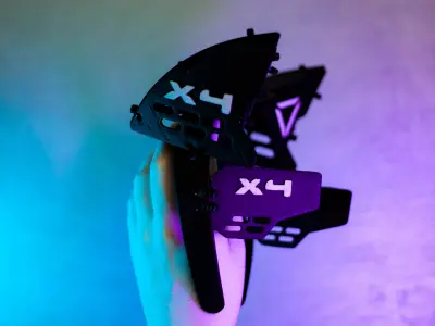 Cyberpunk Techwear Cosplay Cat Ears 3D STL File 3D print model