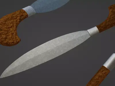 Sword - Barong Sword Low-poly 3D model