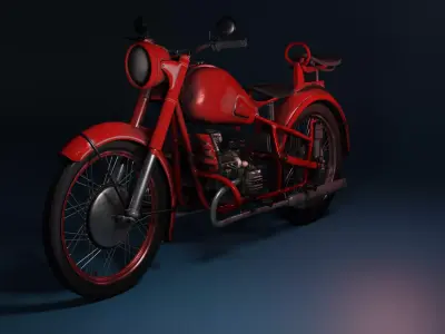 Motorcycle Ural K750  3D model