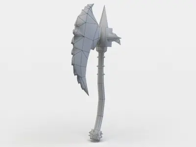 Axe Low-poly 3D model purchase