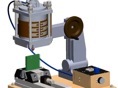 Molding machine for the production of silicone fishing lures 3D model