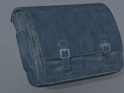 Cargo Bag Low-poly 3D model
