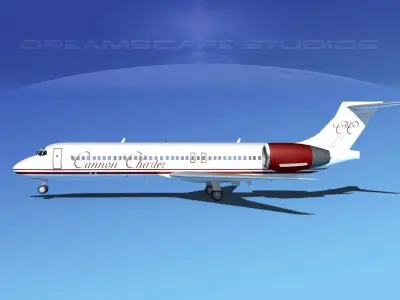 Boeing 717-200 Cannon Charter 3D model