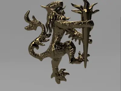 Antique Dragon 3D print model