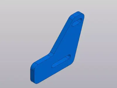 Angle Bracket Corner - 3D Printable Fixing Part 3D model