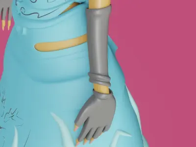 medieval princess game character Free 3D model