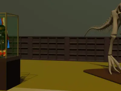 Rascar in museum Free 3D model