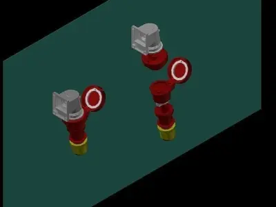 5 pin 16A 3 phase plug Free 3D model