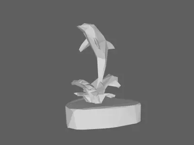 Dolphin Low Poly Low-poly 3D model buy