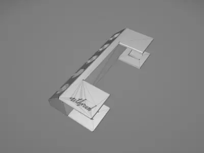 Cable-Holder plastic part 3D print model