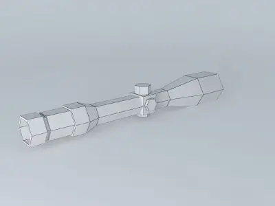 Sniper Scope LowPoly Free 3D model