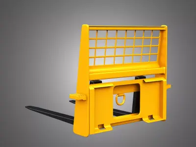 Pallet Fork Compact Track - Skid Steer Loader Attachment 3D model