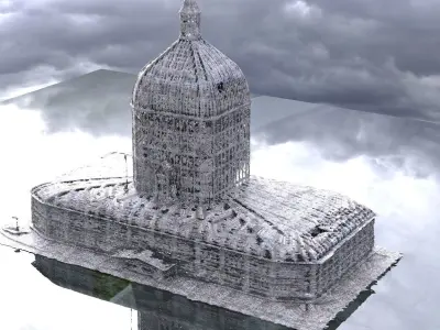 Inns mouth Conservatory building  4 and 3 3D model