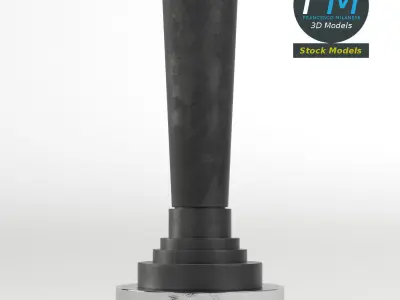 Joystick lever valve 3D model