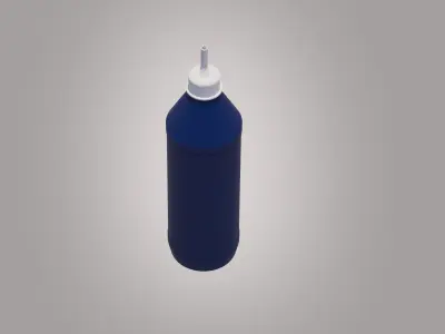 Glue Bottle Low-poly 3D model