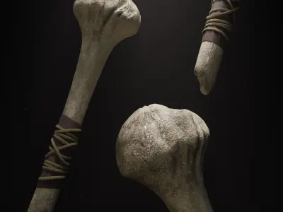 Club Melle Weapons Low-poly 3D model