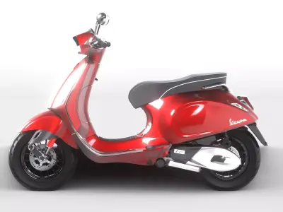 Piaggio Vespa Sprint iGet 2023 Medium Poly 3D model