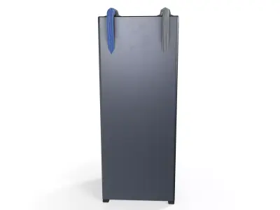 Futuristic Sci-Fi Server Rack Low-poly 3D model