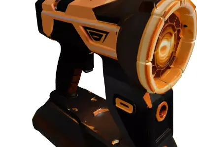 Futuristic Plasma Cutter Tool 3D model