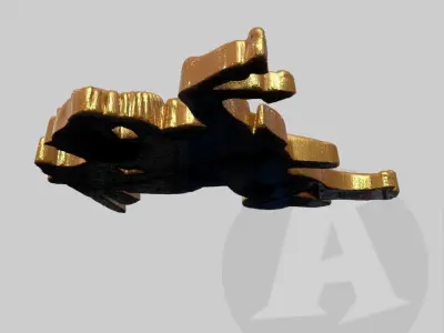 Knight on a horse 3D print model