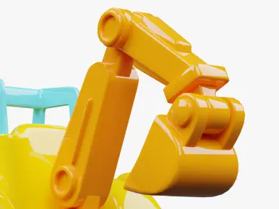Kids Toys - Excavator 3D model