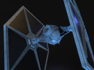 Tie Fighter Star wars 3D model by Ostap604