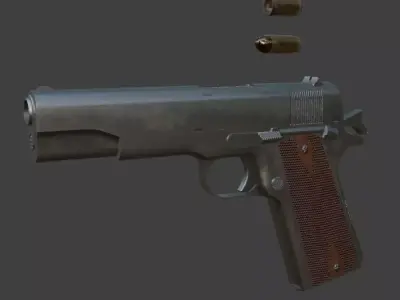 M1911A2 Free low-poly 3D model