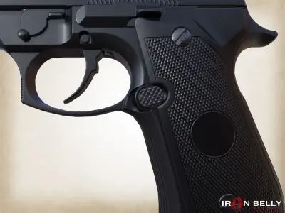AAA FPS Beretta M9 Pistol Game-Ready Low-poly 3D model