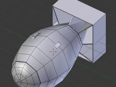 Nuclear bomb Free low-poly 3D model