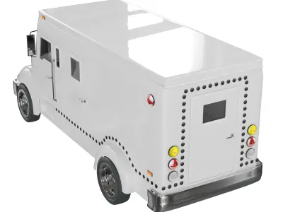 armored truck 3D model