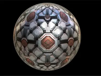 PBR Sci-Fi Seamless Realistic Material SBSAR 4k Texture 027 Texture