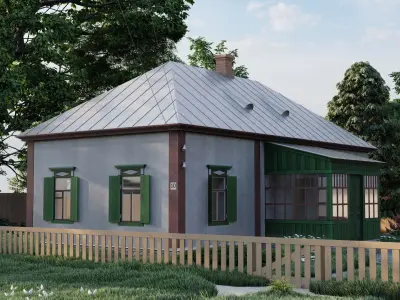 Ukrainian house hata 3D model