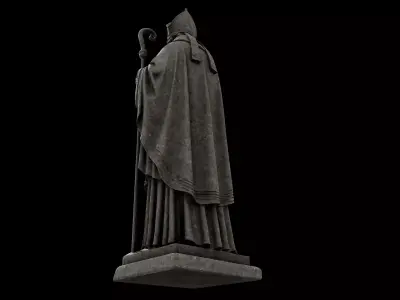 Bishop Statue 3D model