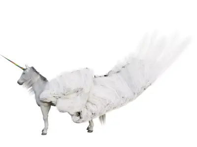 Unicorn Low-poly 3D model