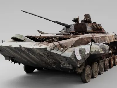 russian BMP-2 IFV destroyed by Ukrainian army 3D model by arsgera