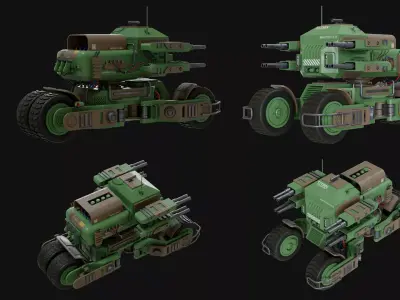 UGV Concept-2-All Colors 3D Model Pack
